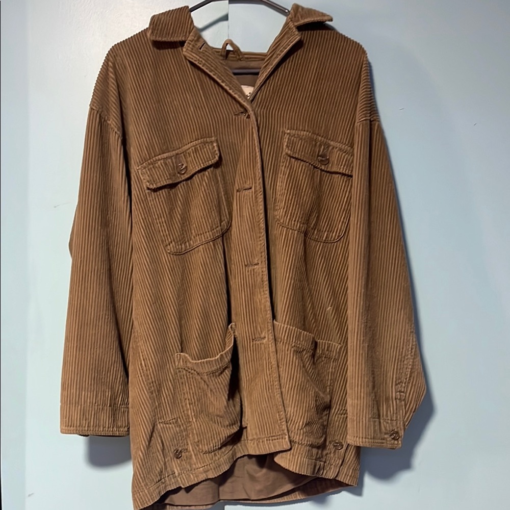 Eddie Bauer Brown Bomber Jacket with Relaxed Fit